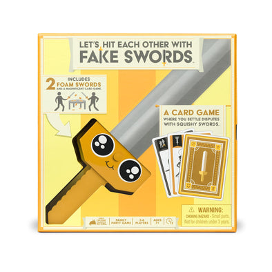 Let's hit each other with fake swords