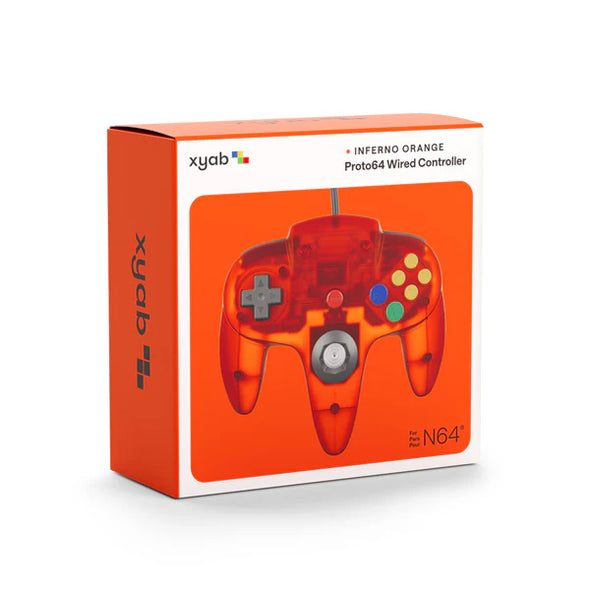 PROTO64 Wired N64 Controller Inferno Orange