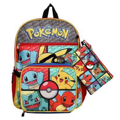 Pokemon Starters 5pc Backpack Set