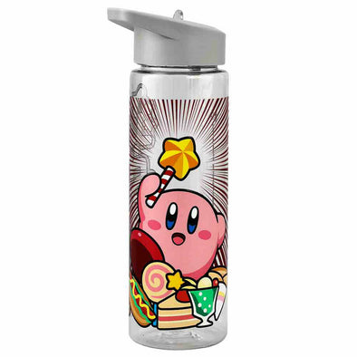 Water Bottle Tritan Plastic: Kirby - Pink Puff