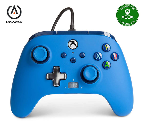 Power-A brand Xbox One/Series X/PC Wired Controller (blue)