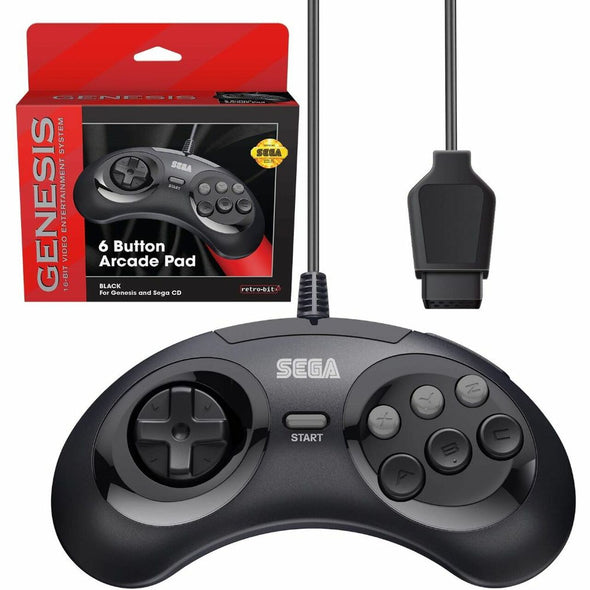 Retro-bit 6 Button Sega Genesis controller