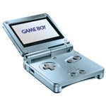 Game Boy Advance SP (pearl blue 101 model) (boxed)