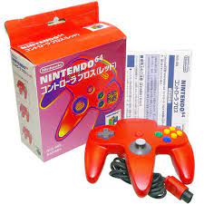 Nintendo brand N64 Controller Japan Market (red)